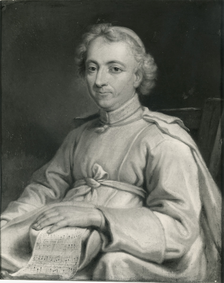 Portrait d'un prémontré tenant une feuille de musique, anciennement dit Portrait d'Eustache Restout_0